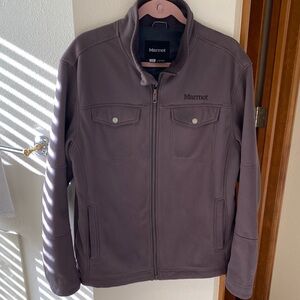 Marmot Gray/Green Zip Performance Jacket